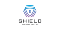 Lock Shield Logo Template Screenshot 1