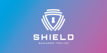Lock Shield Logo Template Screenshot 2