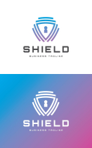 Lock Shield Logo Template Screenshot 3