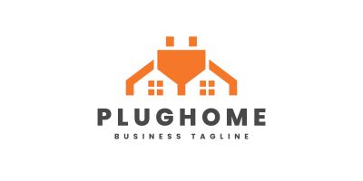 Plug Home Logo Template