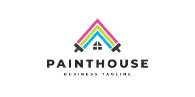 Paint Home Logo Template
