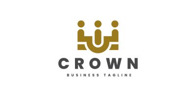 Queen Crown Logo Template