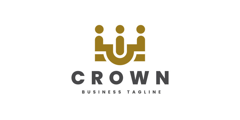Queen Crown Logo Template