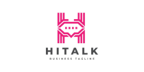 Hitalk - Letter H Logo Template Screenshot 1