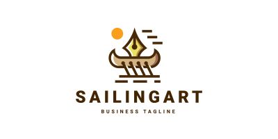 Sailing Art Logo Template