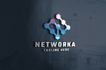 Networkiax Letter N Pro Logo Template Screenshot 1