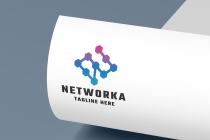 Networkiax Letter N Pro Logo Template Screenshot 2