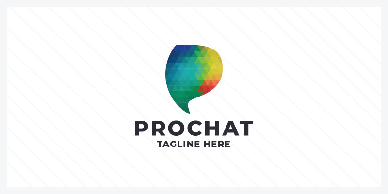 Professional Chat Pro Logo Template