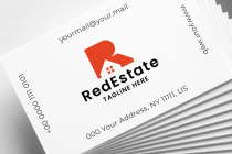 Red Real Estate Letter R Pro Logo Template Screenshot 3
