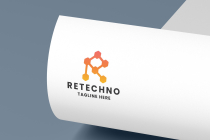 Retechno Letter R Pro Logo Template Screenshot 2