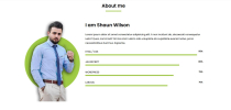 Shaun - Personal Portfolio Landing Page Template Screenshot 1