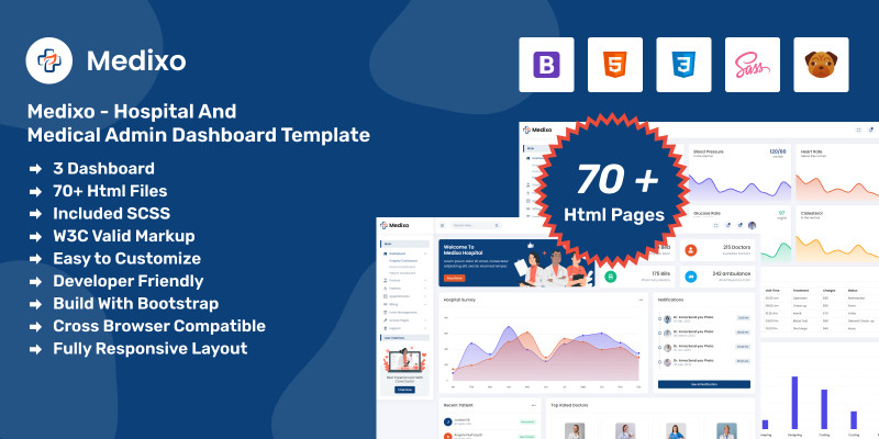 Medixo - Hospital and Medical Admin Dashboard