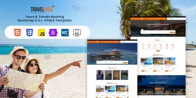 TravelRide - Tours and Travels Booking HTML