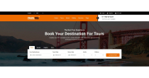 TravelRide - Tours and Travels Booking HTML Screenshot 1