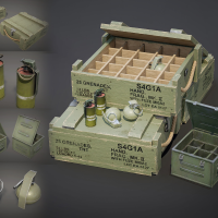3D gaming Assets Explosive Essentials Low Poly