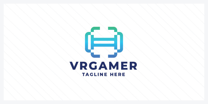 VR Gamer Pro Logo Template