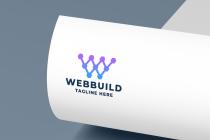 Web Build Tech Letter W Pro Logo Template Screenshot 2