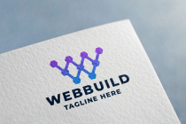 Web Build Tech Letter W Pro Logo Template Screenshot 3