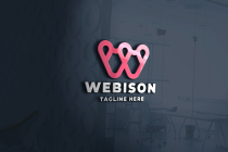 Webison Letter W Pro Logo Template Screenshot 1