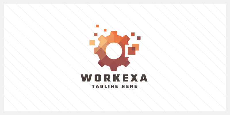 Workexa System Pro Logo Template