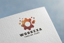 Workexa System Pro Logo Template Screenshot 2