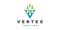 Vertex - Letter V Logo Template Screenshot 1