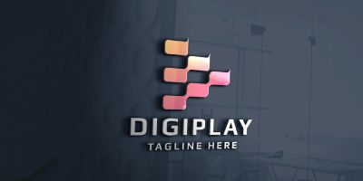 Digital Media Tech Play Logo