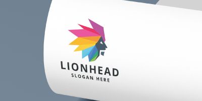 Lion Head Pro Vector Logo