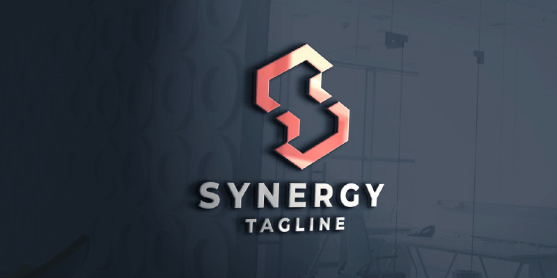 Letter S - Synergy Pro Tech Vector Logo