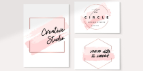 Feminine Pink Brush Logo Templates  Screenshot 2