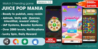 Juice Pop Mania - Unity Complete Project