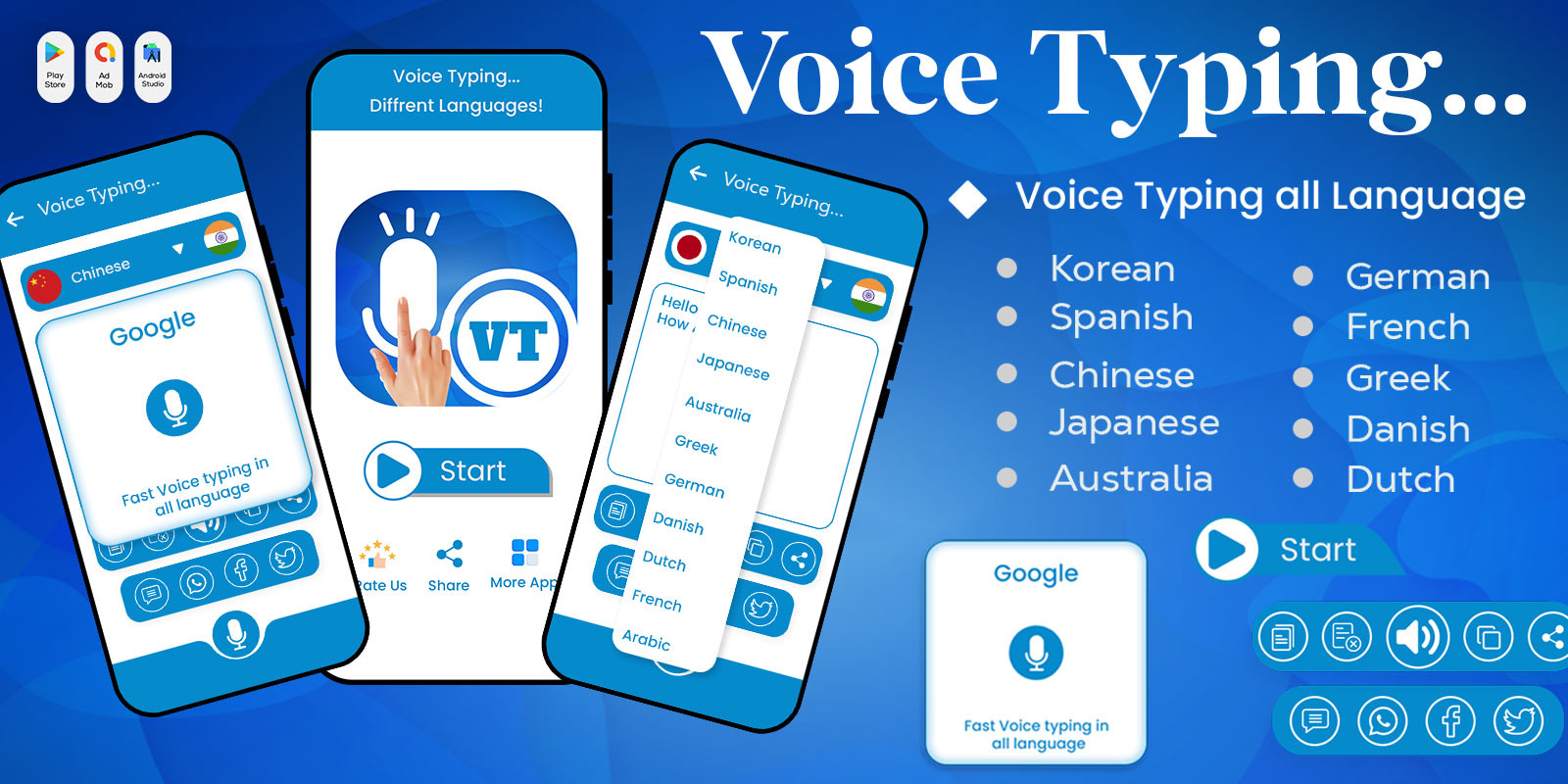 More information about "Voice Typing All Languages - Android Source Code"