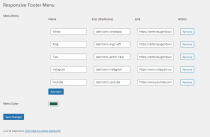Responsive Footer Menu Mobile WordPress Screenshot 3