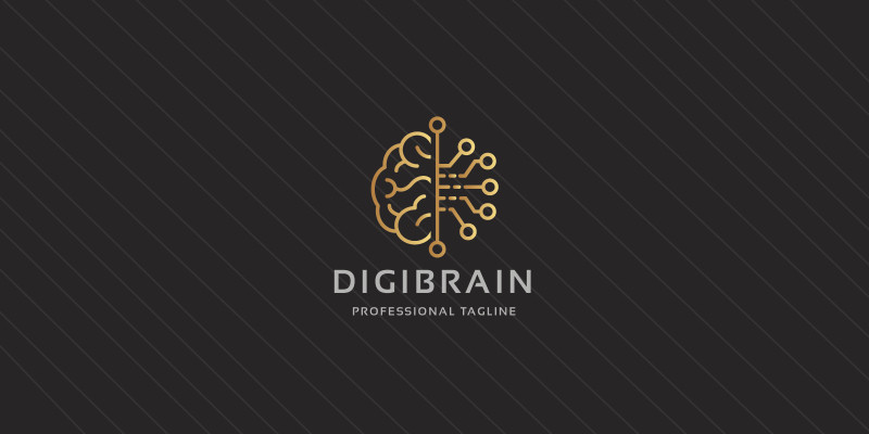 Digi Brain Pro Logo Template