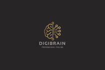Digi Brain Pro Logo Template Screenshot 1
