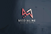 Media Line Vector Logo Pro Template Screenshot 2