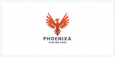 Phoenixa Bird Vector Logo Temp