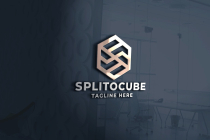Cube Line Split Logo Screenshot 1