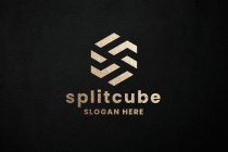 Split Cube Letter S Logo Screenshot 1