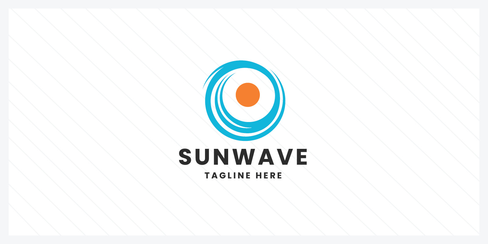 Sun Wave Solar Energy Logo by Modernikdesign Codester