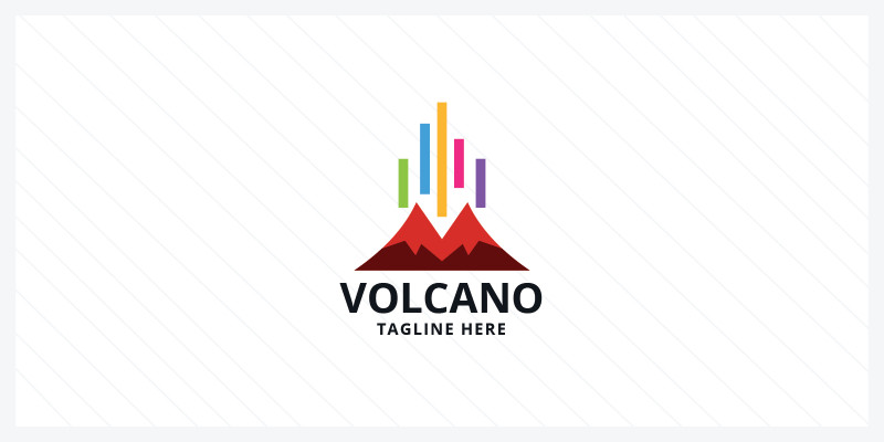 Volcano Letter V Logo