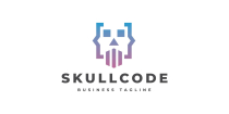 Coding Skull Logo Template Screenshot 1
