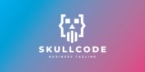 Coding Skull Logo Template Screenshot 2