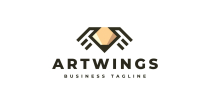 Art Wings Logo Template Screenshot 1