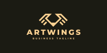 Art Wings Logo Template Screenshot 2