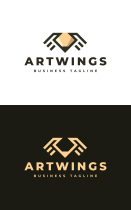 Art Wings Logo Template Screenshot 3