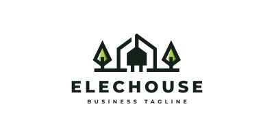 Electric House Logo Template