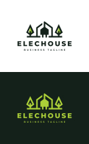 Electric House Logo Template Screenshot 3