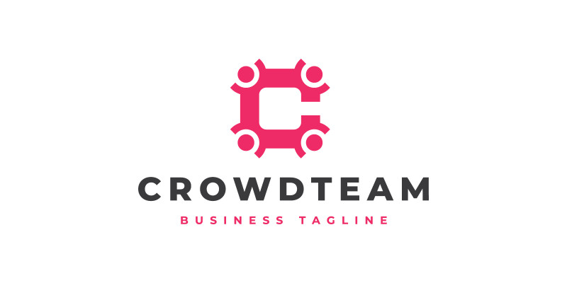 Crowd Team - Letter C Logo Template