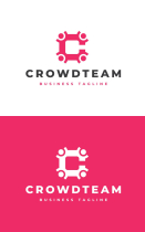 Crowd Team - Letter C Logo Template Screenshot 3